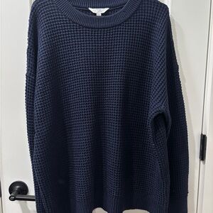 Time and Tru Deep Blue Knit Sweater